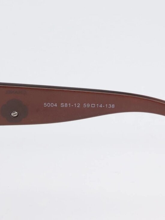 CHANEL Sunglasses plastic Brown CC Auth bs34041 main image 11